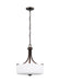 Canfield Three Light Pendant in Bronze