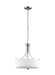 Canfield Three Light Pendant in Brushed Nickel