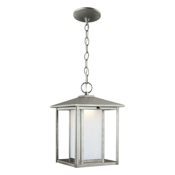 Hunnington LED Outdoor Pendant in Weathered Pewter