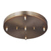 Multi-Port Canopy Five Light Cluster Canopy in Satin Brass