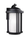 Crowell One Light Outdoor Wall Lantern in Black