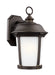 Calder One Light Outdoor Wall Lantern in Antique Bronze