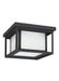 Hunnington LED Outdoor Flush Mount in Black