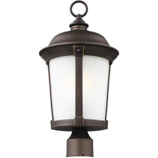 Calder One Light Outdoor Post Lantern in Antique Bronze