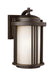 Crowell One Light Outdoor Wall Lantern in Antique Bronze