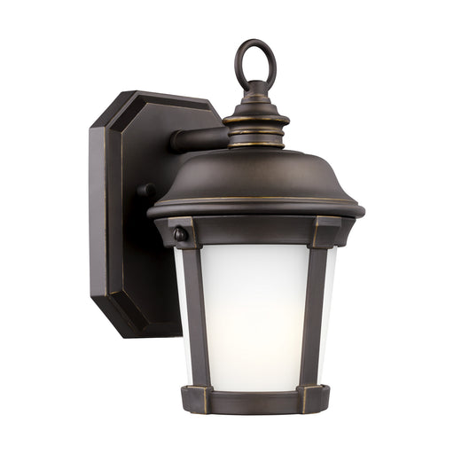 Calder One Light Outdoor Wall Lantern in Antique Bronze