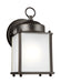 New Castle One Light Outdoor Wall Lantern in Antique Bronze