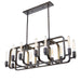 Marlborough 12 Light Island Pendant in Oil Rubbed Bronze & Gold Leaf