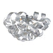 AC625CH- Bel Air Flush Mount in Chrome Mesh Leaves by Artcraft