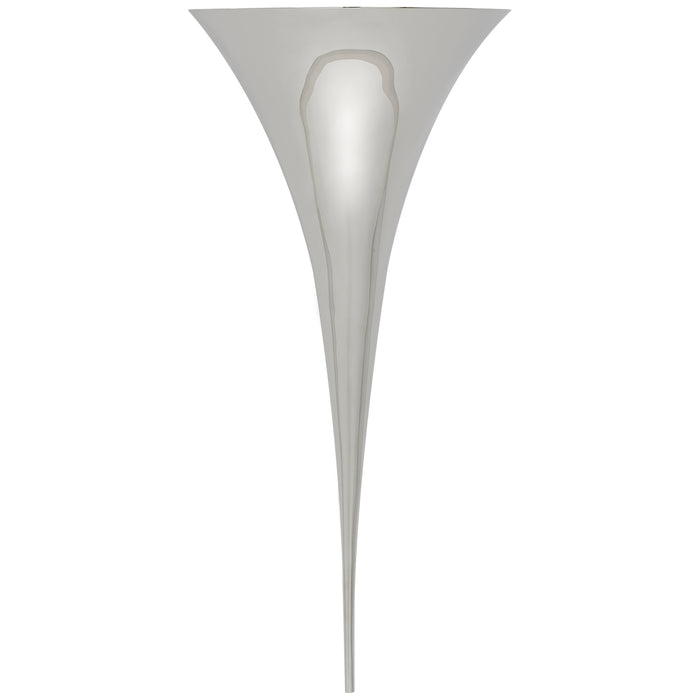 Alina One Light Wall Sconce in Polished Nickel