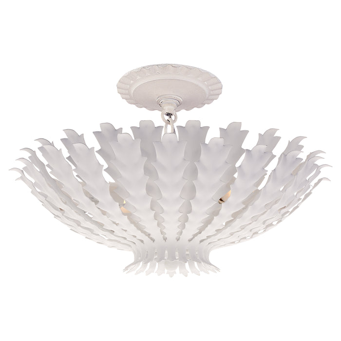 Hampton Three Light Chandelier in Plaster White