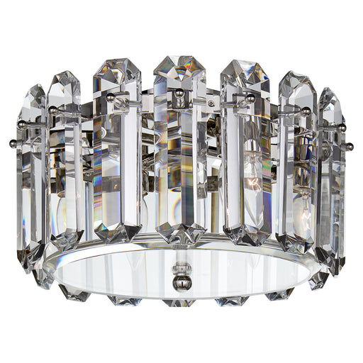 Bonnington Four Light Flush Mount in Polished Nickel