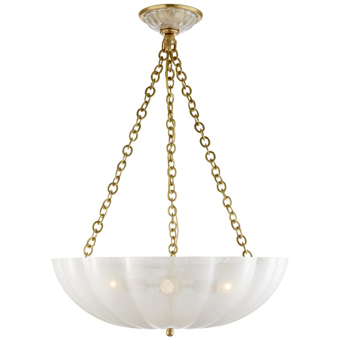 Rosehill Four Light Chandelier in Hand-Rubbed Antique Brass