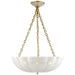 Rosehill Four Light Chandelier in Hand-Rubbed Antique Brass