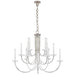 Wharton 15 Light Chandelier in Polished Nickel