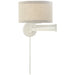 Walker One Light Swing Arm Wall Sconce in Light Cream