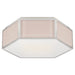 Bradford Two Light Flush Mount in Blush and Polished Nickel