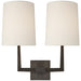 Ojai Two Light Wall Sconce in Bronze