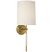 Clout One Light Wall Sconce in Soft Brass