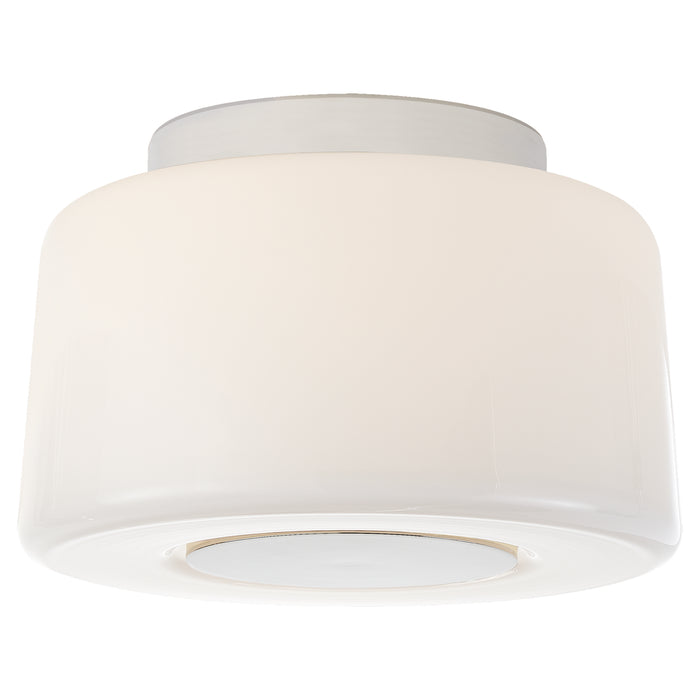 Acme Three Light Flush Mount in Polished Nickel