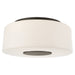 Acme Three Light Flush Mount in Bronze