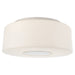 Acme Three Light Flush Mount in Polished Nickel