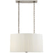 Perfect Pleat Four Light Pendant in Pewter