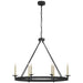 Launceton Six Light Chandelier in Bronze