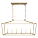 Darlana Six Light Lantern in Antique-Burnished Brass