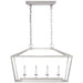 Darlana Four Light Lantern in Polished Nickel