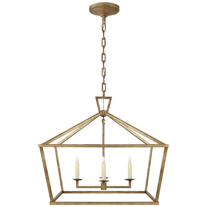 Darlana Four Light Lantern in Gilded Iron