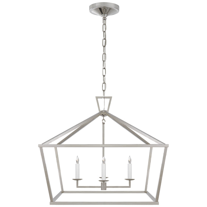 Darlana Four Light Lantern in Polished Nickel