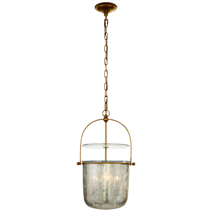 Lorford Four Light Lantern in Gilded Iron