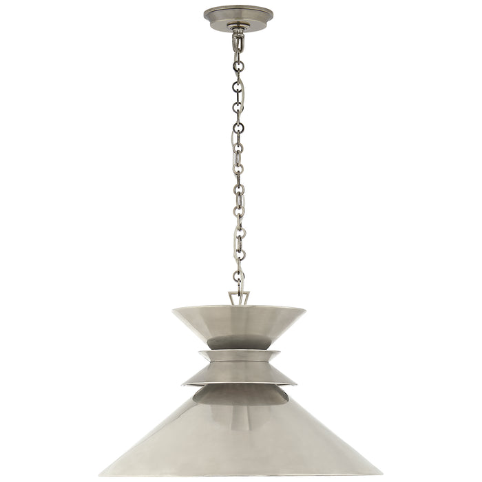 Alborg One Light Pendant in Antique Nickel