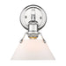 3306-BA1 CH-OP - Orwell 1-Light Bath Vanity in Chrome with Opal Glass Shade by Golden Lighting