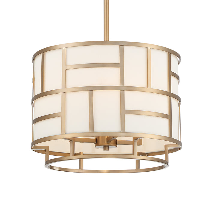 DAN-404-VG- Danielson 4-Light Chandelier in Vibrant Gold by Crystorama