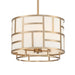 DAN-404-VG- Danielson 4-Light Chandelier in Vibrant Gold by Crystorama