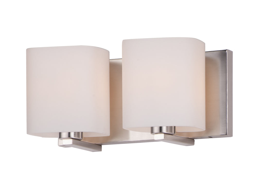 11252SWSN - Wrap 2-Light Bath Vanity in Satin Nickel by Maxim Lighting