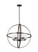 Alturas Five Light Chandelier in Brushed Oil Rubbed Bronze