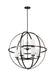 Alturas Nine Light Chandelier in Brushed Oil Rubbed Bronze