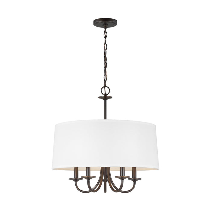 Seville Five Light Chandelier in Bronze