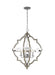 Socorro Four Light Hall / Foyer Pendant in Washed Pine