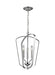 Romee Three Light Hall / Foyer Pendant in Chrome