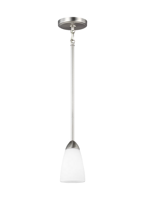 Seville One Light Mini-Pendant in Brushed Nickel