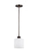 Canfield One Light Mini-Pendant in Bronze