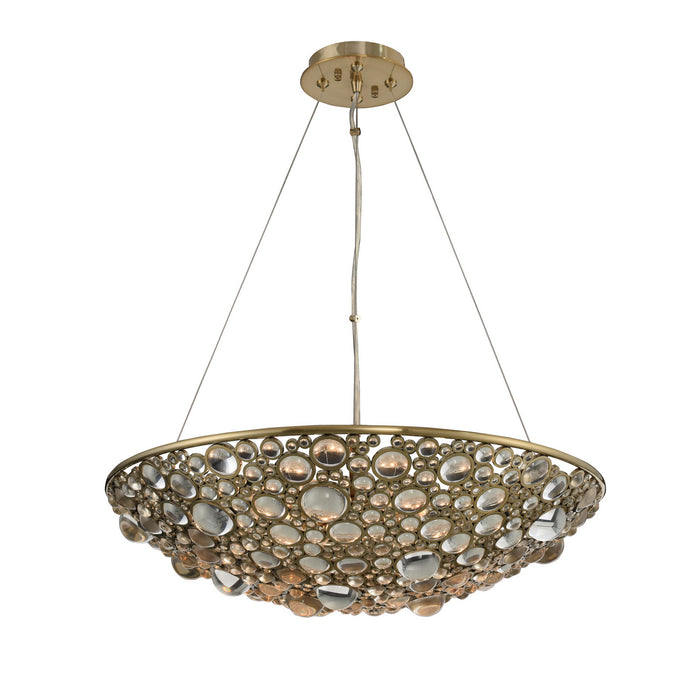 034250-038-FR001- Modern Ciottolo 24" Pendant in Brushed Champagne Gold by Allegri