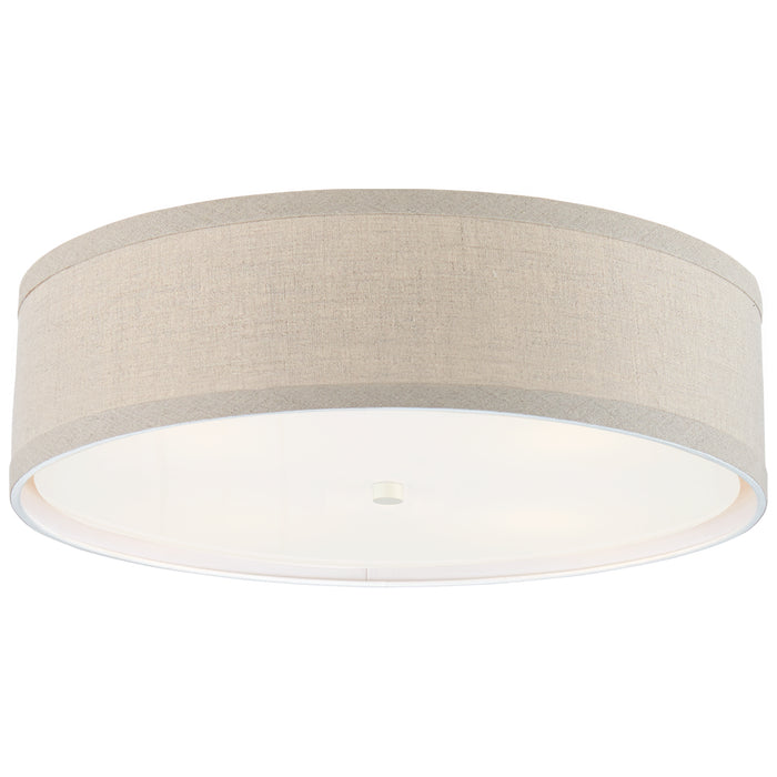 Walker Four Light Flush Mount in Light Cream