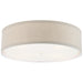 Walker Four Light Flush Mount in Light Cream