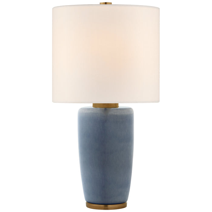 Chado One Light Table Lamp in Polar Blue Crackle