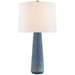 Athens One Light Table Lamp in Polar Blue Crackle